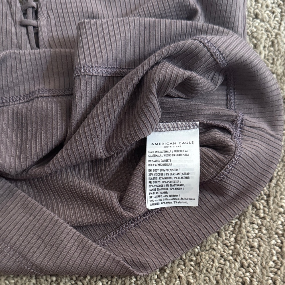 AEO Ribbed Crop Tank Top - Picture 4 of 4